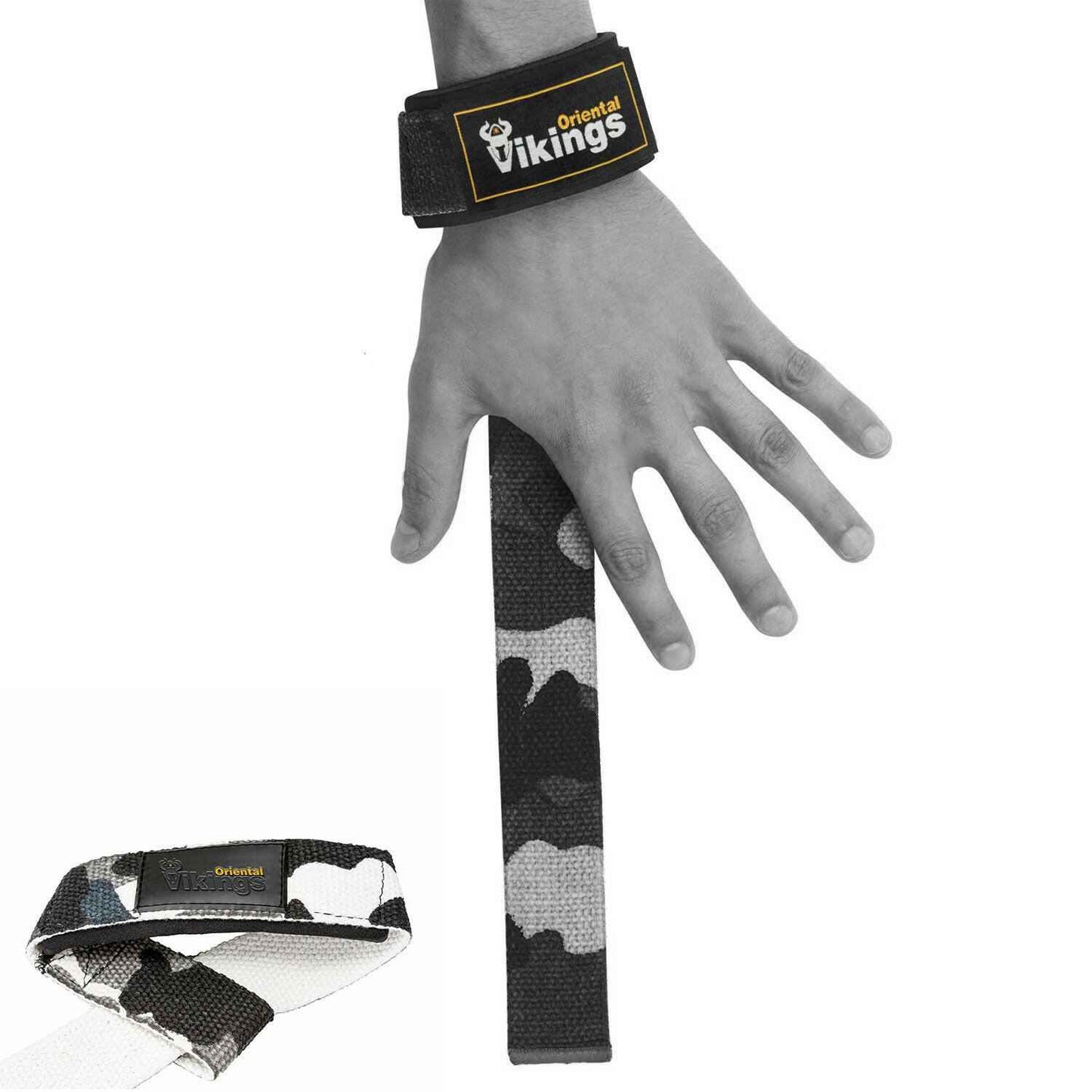 Cotton Weightlifting Straps with Custom Logo with Sublimation Printing for Bodybuilding
