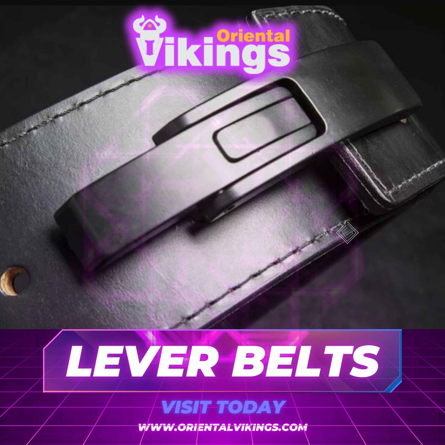 Heavy Leather Power Weight Lifting Lever Buckle Belt (without logo)