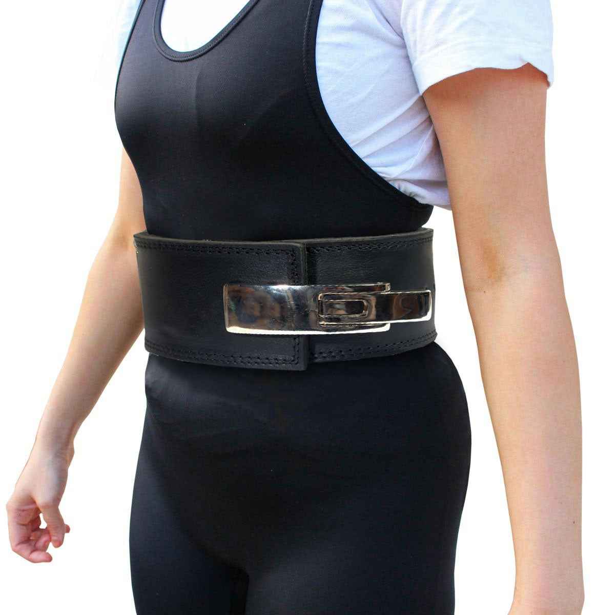 Heavy Leather Power Weight Lifting Lever Buckle Belt (without logo)