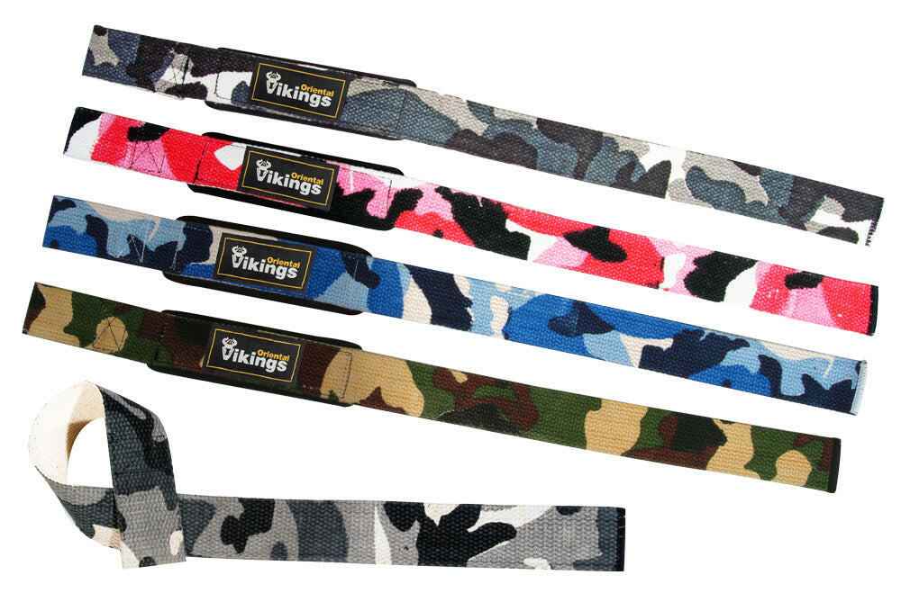 Cotton Weightlifting Straps with Custom Logo with Sublimation Printing for Bodybuilding