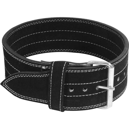 Suede Leather Weight Lifting Single Prong 10mm Belts