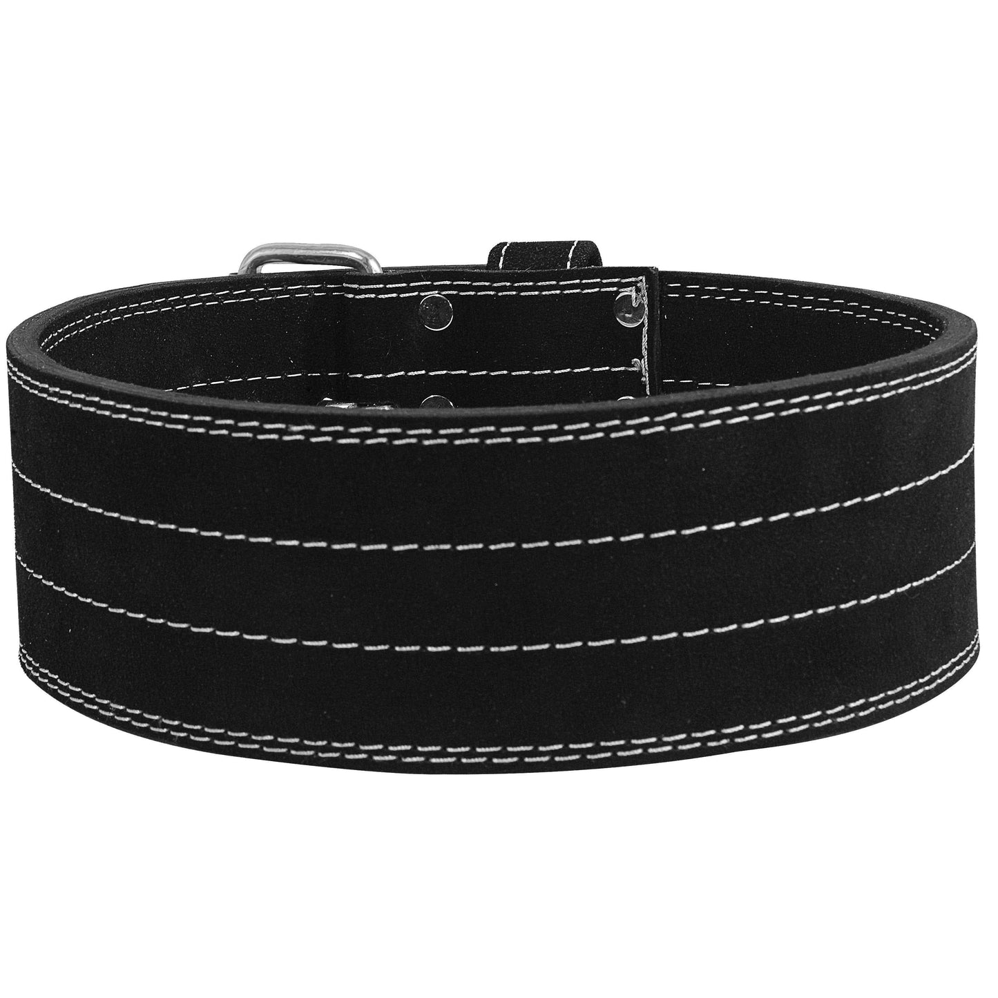 Suede Leather Weight Lifting Single Prong 10mm Belts