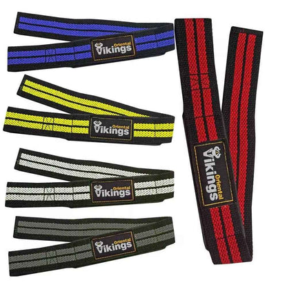 Cotton Weightlifting Straps with Custom Logo Colorful Stripes for Bodybuilding