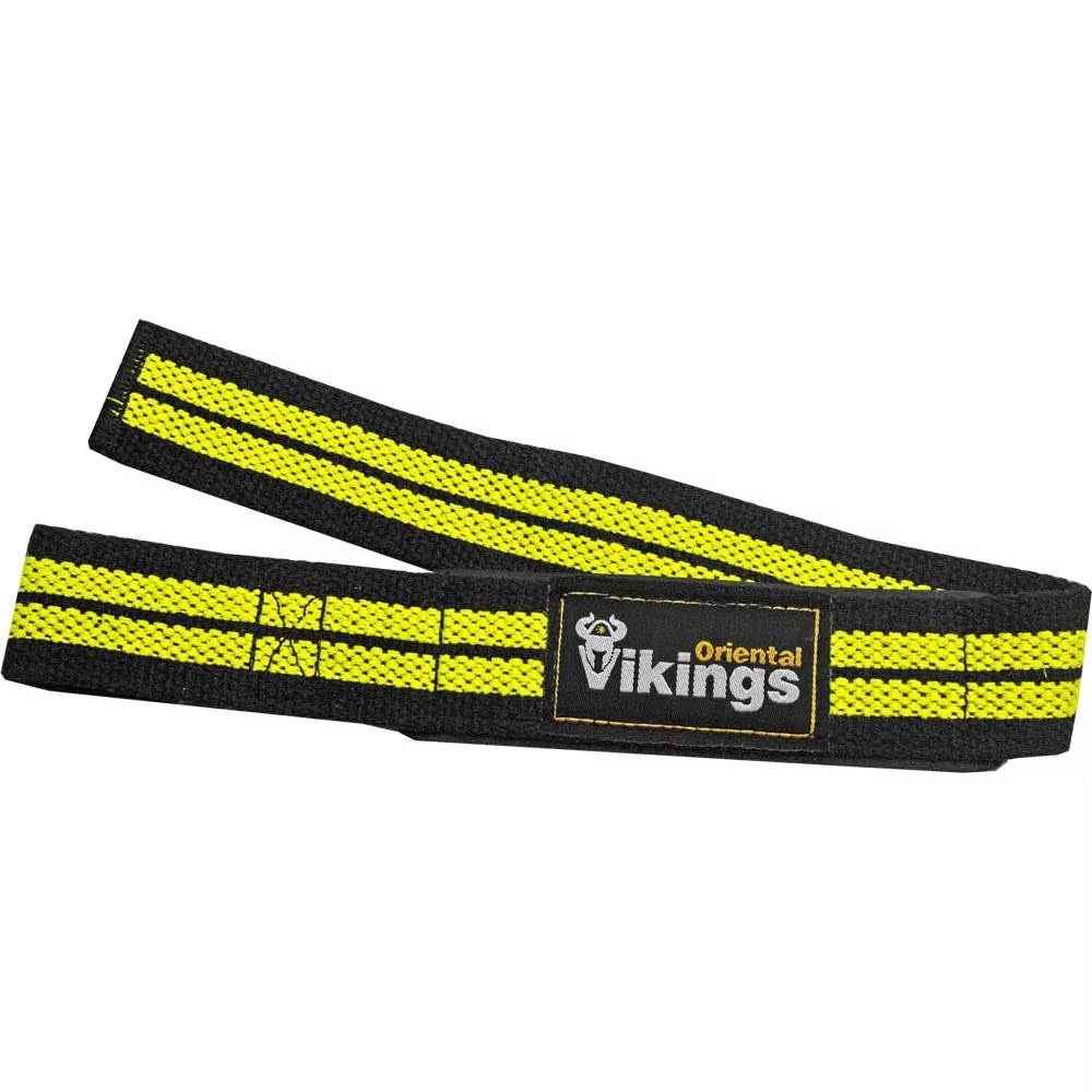 Cotton Weightlifting Straps with Custom Logo Colorful Stripes for Bodybuilding