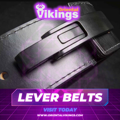 Heavy Leather Power Weight Lifting Lever Buckle Belt (without logo)