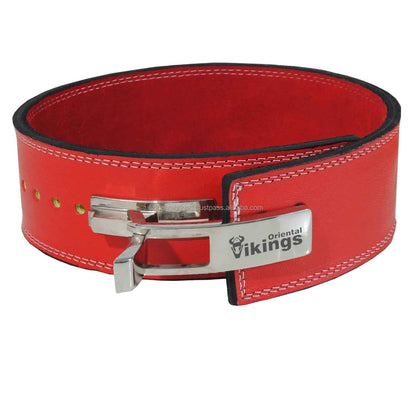 Heavy Leather Lever Buckle Belt