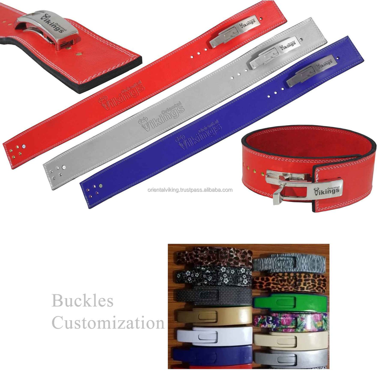 Heavy Leather Lever Buckle Belt