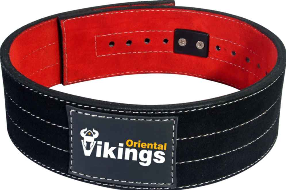 LEVER BUCKLE SUEDE LEATHER POWER BELT