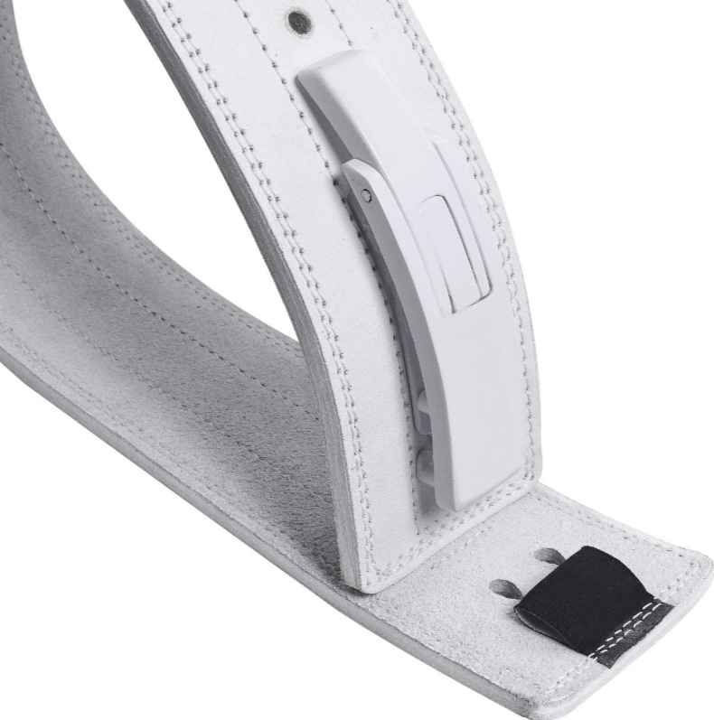 LEVER BUCKLE SUEDE LEATHER POWER BELT