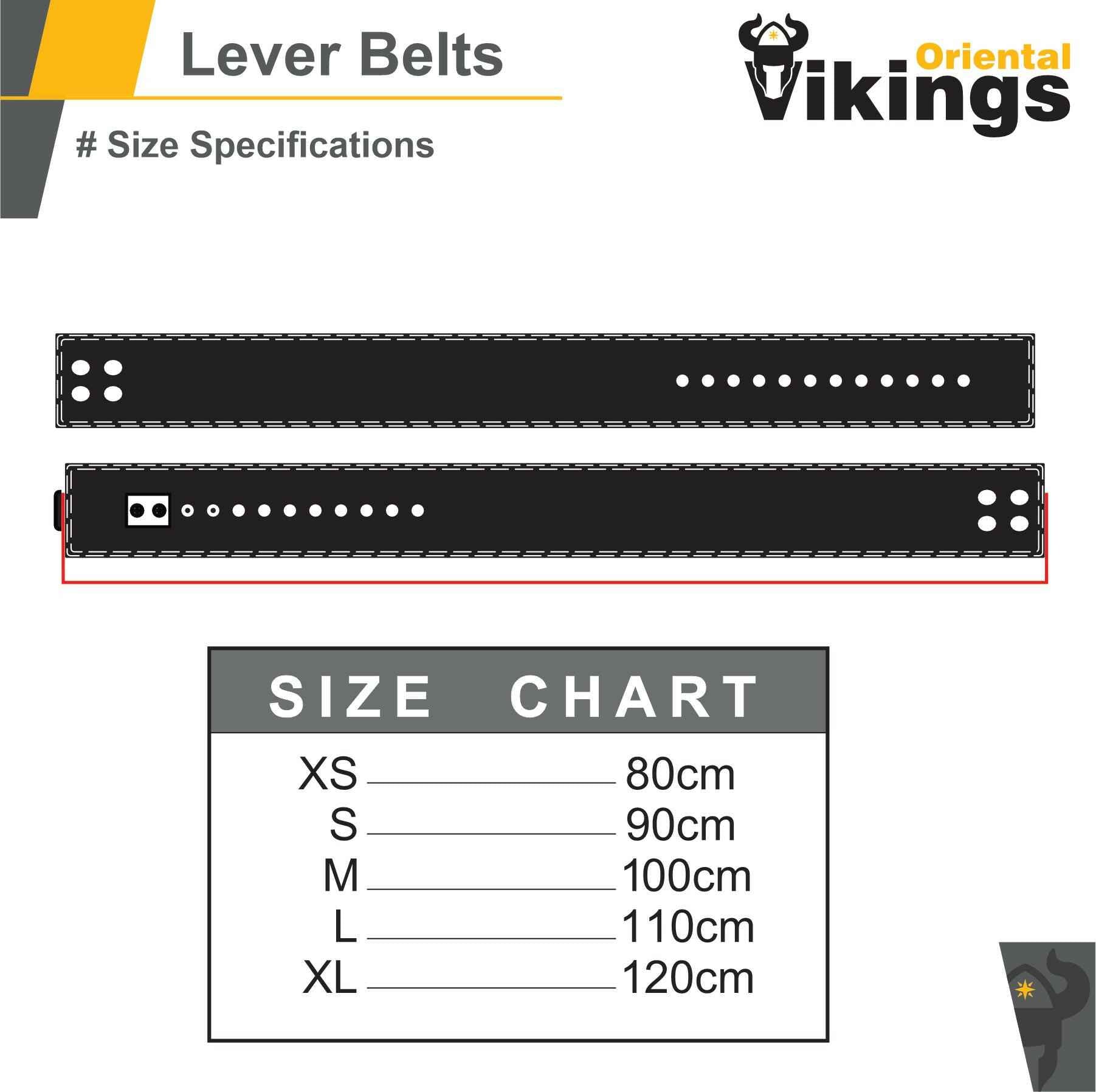 Heavy Leather Power Weight Lifting Lever Buckle Belt (without logo)