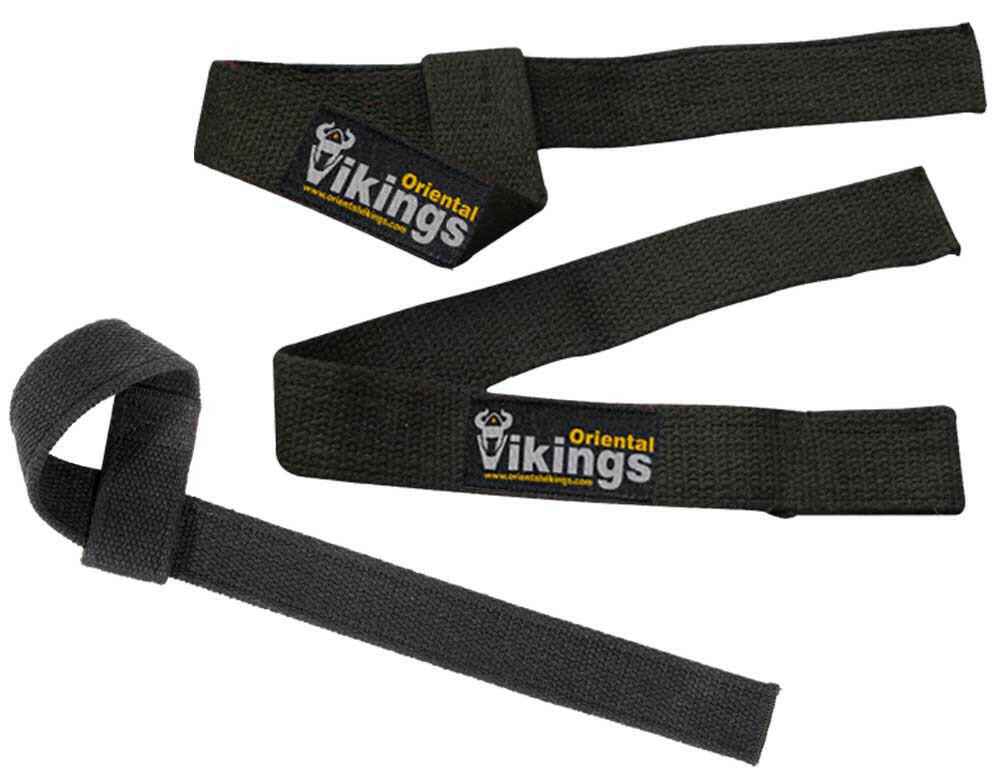 Cotton Weightlifting Straps with Custom Logo Colorful Stripes for Bodybuilding (45Pairs)