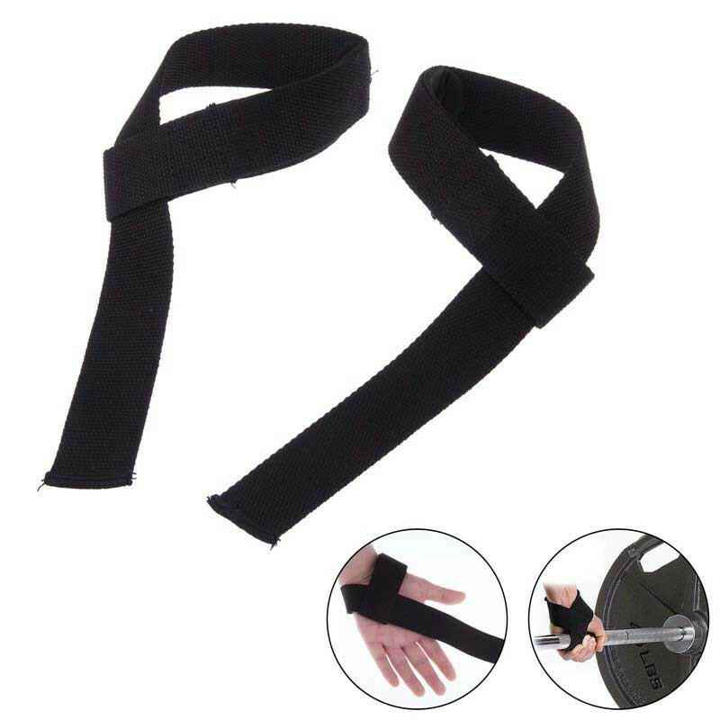 Cotton Weightlifting Straps with Custom Logo Colorful Stripes for Bodybuilding (45Pairs)