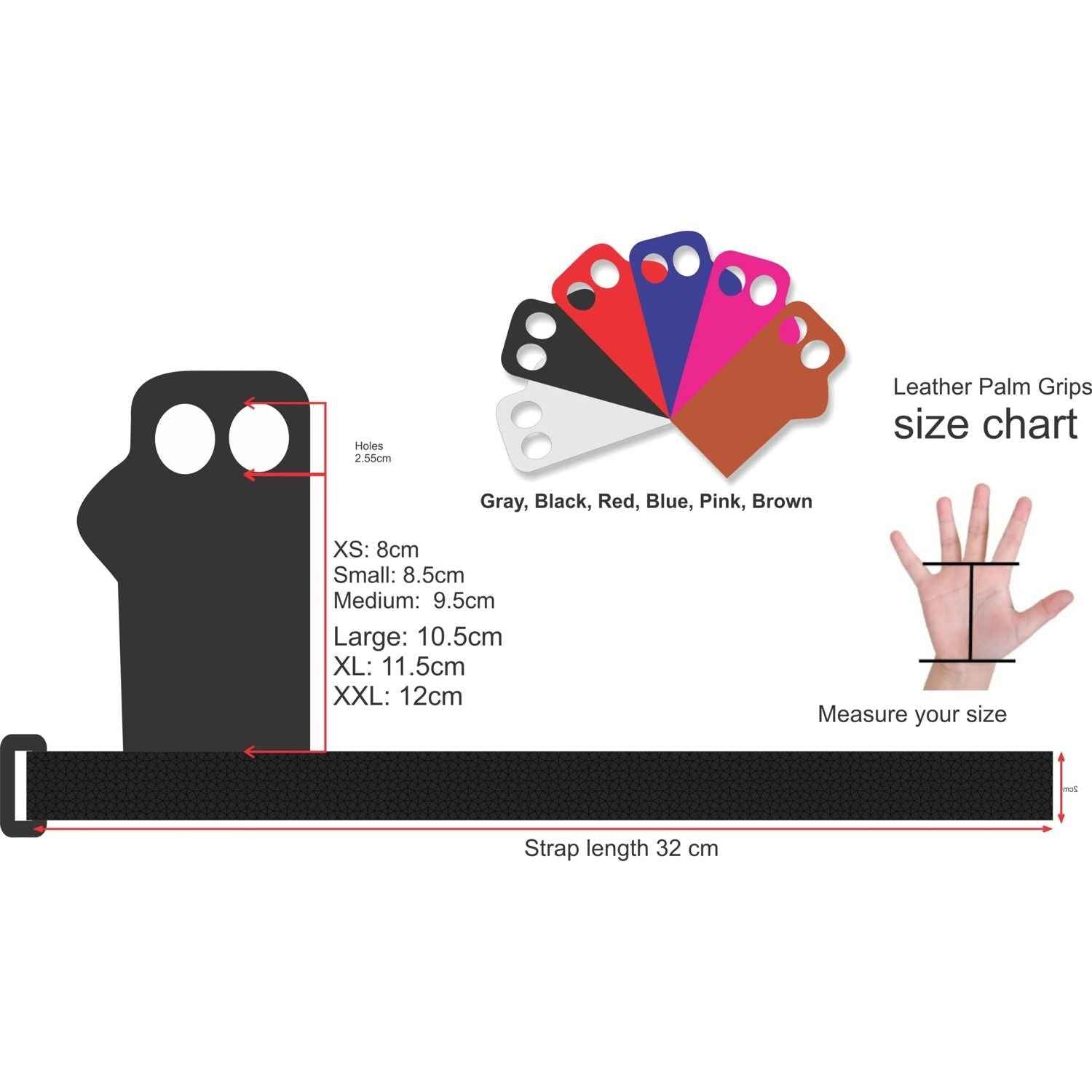 LEATHER HAND GRIPS WITH EXTENDED INDEX FINGER and Padding