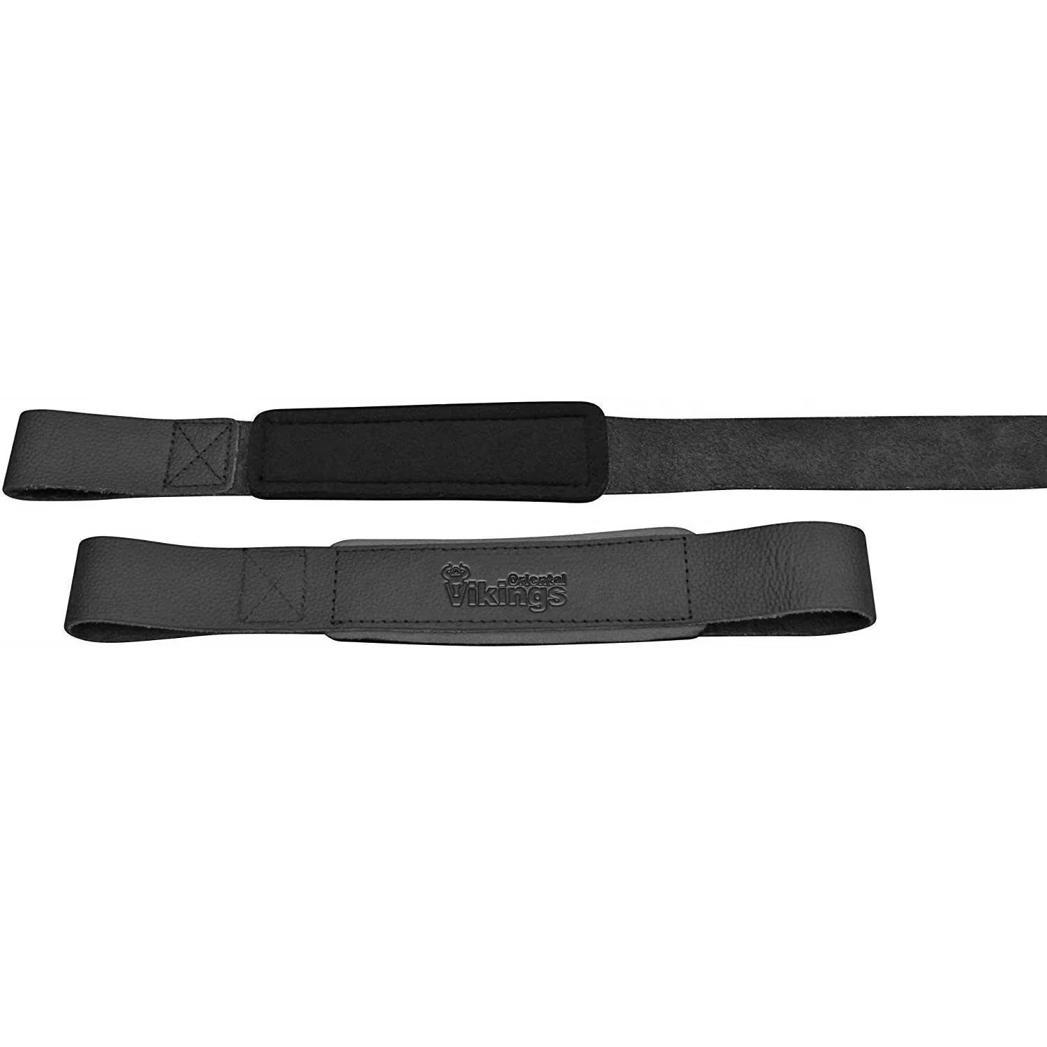 Genuine Cow Hide Leather Weight Lifting Straps - Oriental Vikings