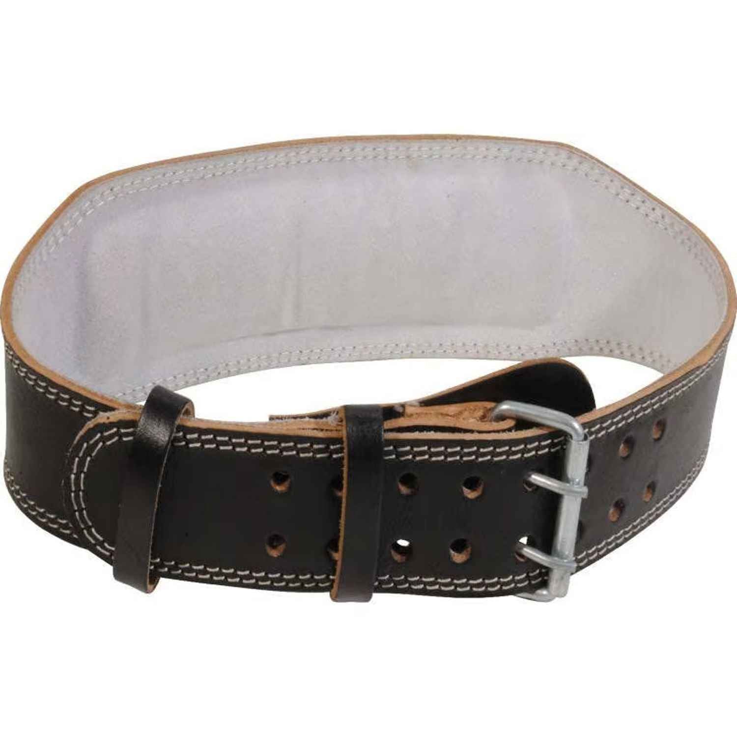 WEIGHT LIFTING FINE LEATHER TRAINING 4″ PADDED BELT (3 belts Pack)