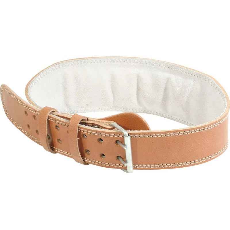 WEIGHT LIFTING FINE LEATHER TRAINING 4″ PADDED BELT (3 belts Pack)