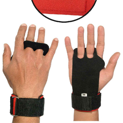 LEATHER HAND GRIPS WITH EXTENDED INDEX FINGER and Padding